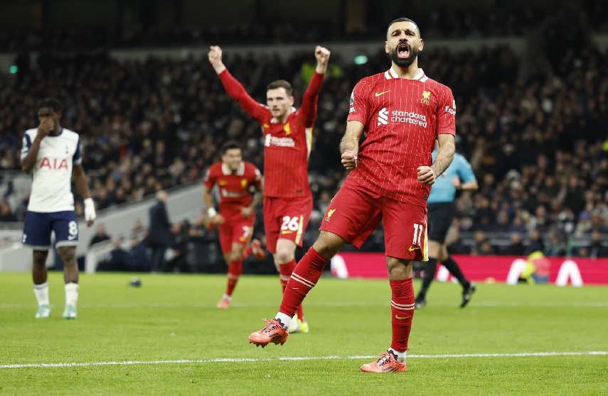 Chơi tennis trước Tottenham, Liverpool xây chắc ngôi đầu - Ảnh 1