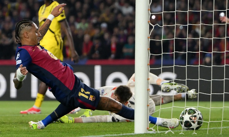 Raphinha cân bằng thành tích của Messi ở cúp C1 - Ảnh 1