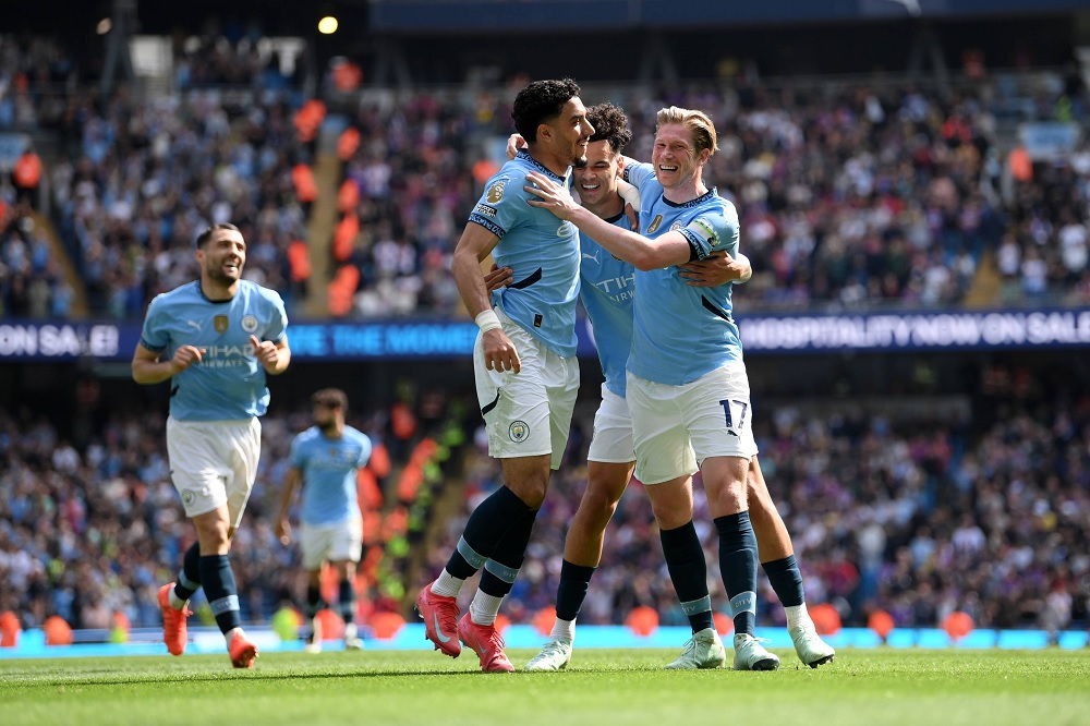 Kết quả bóng đá hôm nay tối 12/4: Man City ngược dòng hạ gục Palace - Ảnh 1