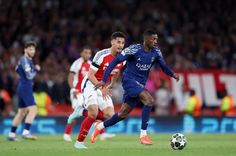 Xé lưới Arsenal, Dembele đi vào lịch sử PSG - Ảnh 1